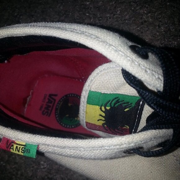 VANS CLASSIC-Montreal Reggae Festival SAMPLE HEMP Shoes-RARE-Sz-8-NEAR MINT - Picture 7 of 9